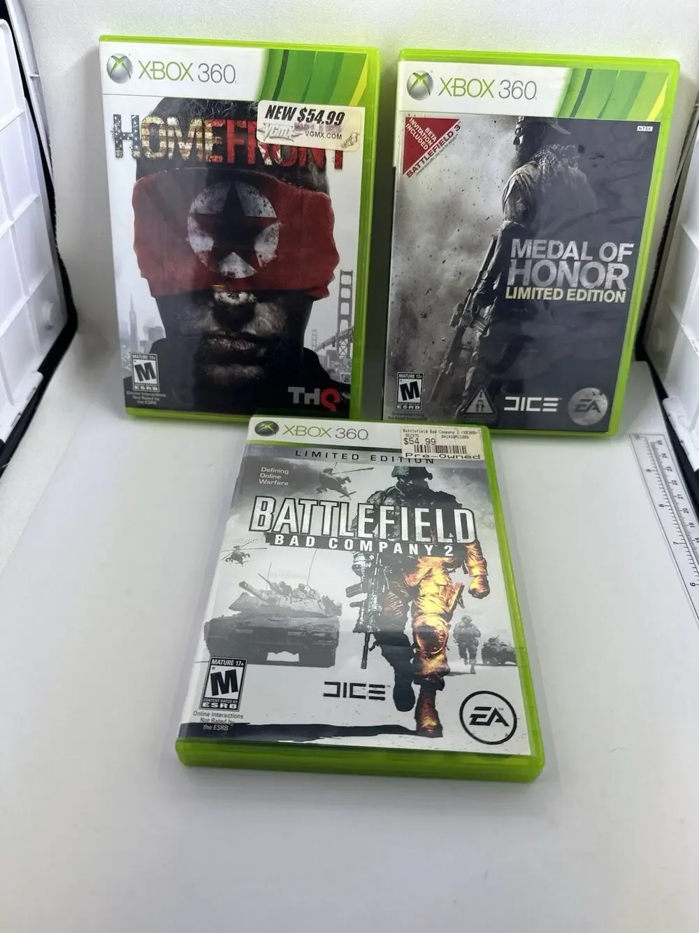 FPS Microsoft Xbox 360 Games Shooter Games Battefield Homefront Medal Of Honor
